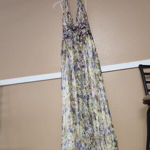 Jovani Floral Maxi Dress - Multicolor